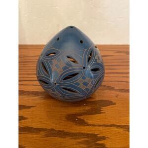 Blue  Petal Terracotta Tealight